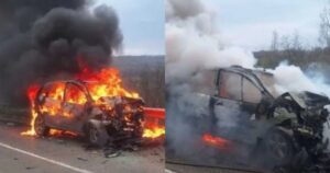 Tragedie în Vinerea Mare! Mașină în flăcări după un impact violent în Suceava. Ce s-a întâmplat cu victimele