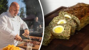 Secretul lui Cătălin Scărlătescu pentru masa de Paște! Ingredientul banal pe care îl pune în friptură și rețeta de drob