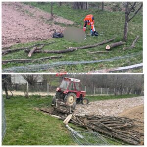 Tragedie în Văleni! Un bărbat a murit strivit sub lemne, după ce șoferul tractorului, beat criță, s-a răsturnat în șanț