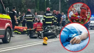 Accident cumplit în Bihor. Detaliul care a pus în pericol viața unei motocicliste de 17 ani