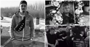 Imagini sfâșietoare la înmormântarea lui Alexandru, tânărul de 19 ani care a murit în accident
