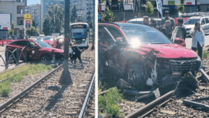 Nota de plată uriașă pentru șoferul care a blocat linia 41! Cât are de achitat după ce a distrus gardurile STB