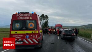 Accident rutier cu 13 persoane implicate pe DN 1! A fost activat Planul Roșu de intervenție