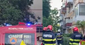 Clipe de coșmar! Explozie puternică într-un bloc. Zeci de oameni au fugit disperați din case