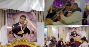 Imagini dureroase la priveghiul lui Memiș Selciuc! Soția saxofonistului, îngenuncheată de suferință la căpătâiul său