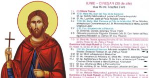 Calendar ortodox 2 iunie 2026! Mare sărbătoare pentru români! Cine este sfântul cinstit astăzi