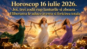 Horoscop 16 iulie 2026. Joi, trei zodii rup lanturile si zboara – Eliberarea le aduce averea si fericirea totala