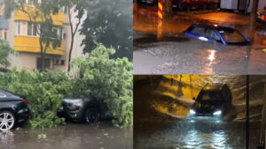 Mașini distruse de furtună în București. Cum poți recupera banii de la Primărie sau asigurători?